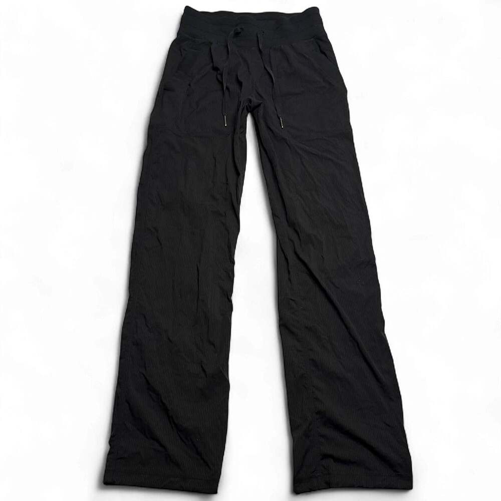 Lululemon black dance studio straight pants size 2